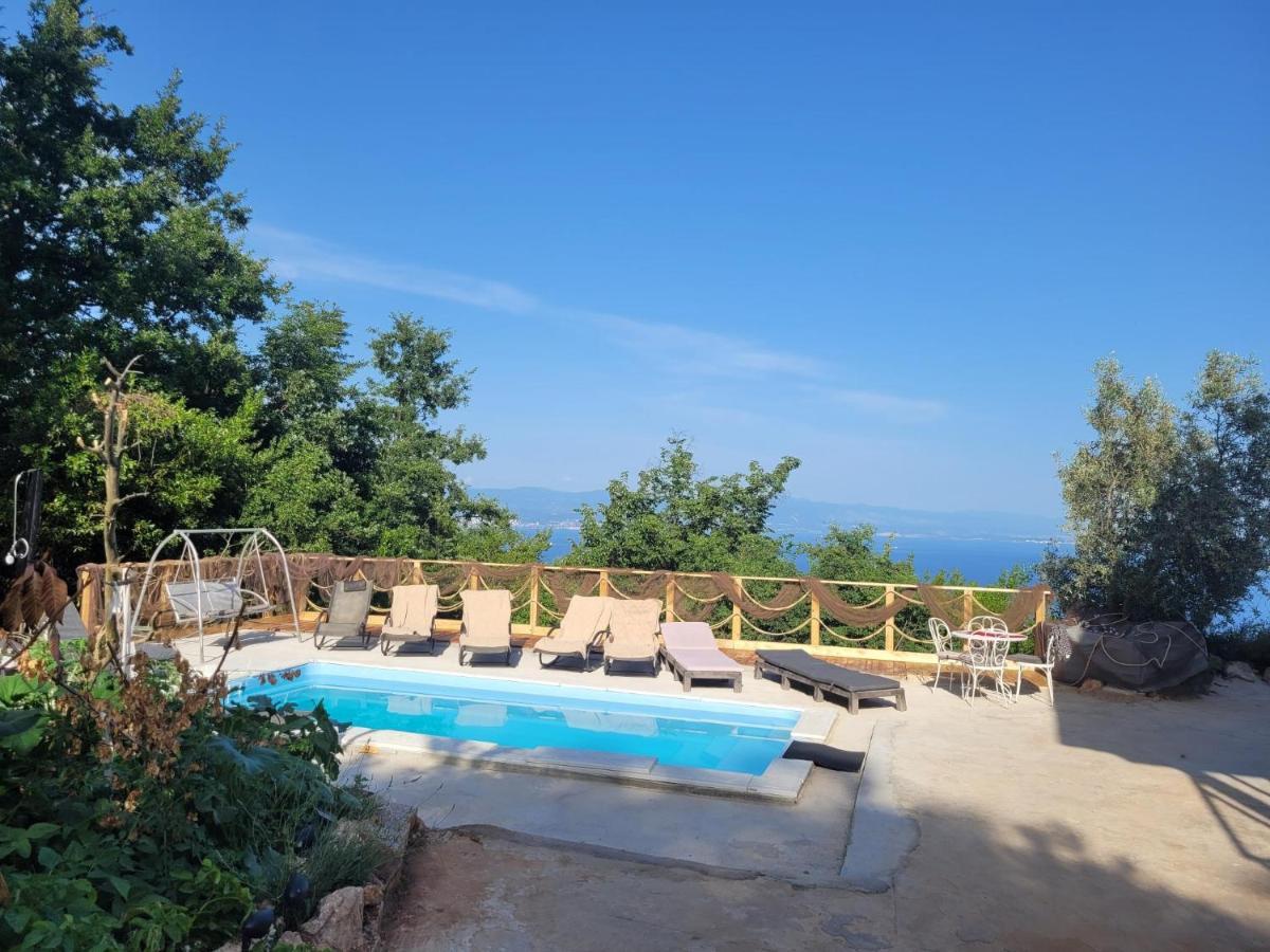 Ferienwohnung Mit Pool Kroatien Mit Meerblick Und Pool Lovran Eksteriør billede